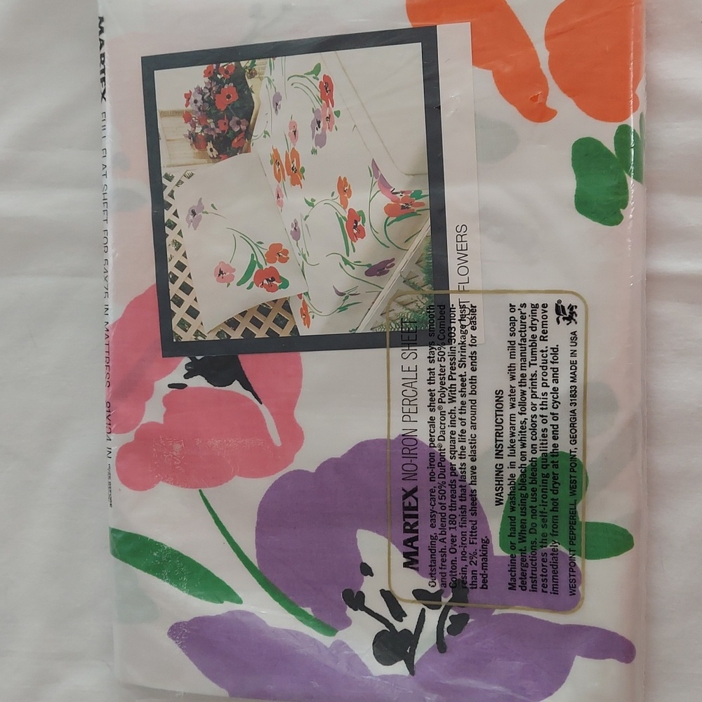 Vintage Deadstock Martex Flat Sheet